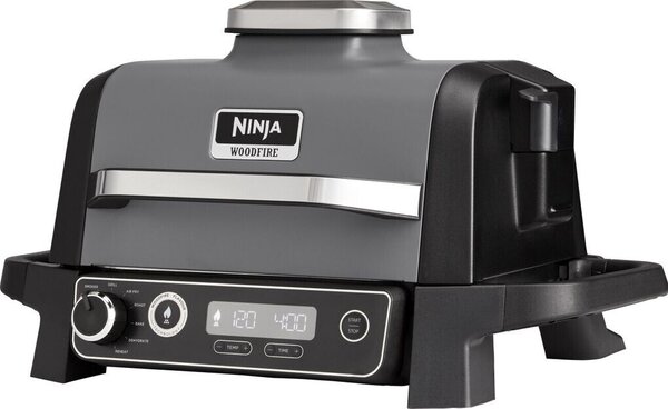 Електрическа скара Ninja OG701EU Woodfire, 2400W, сива