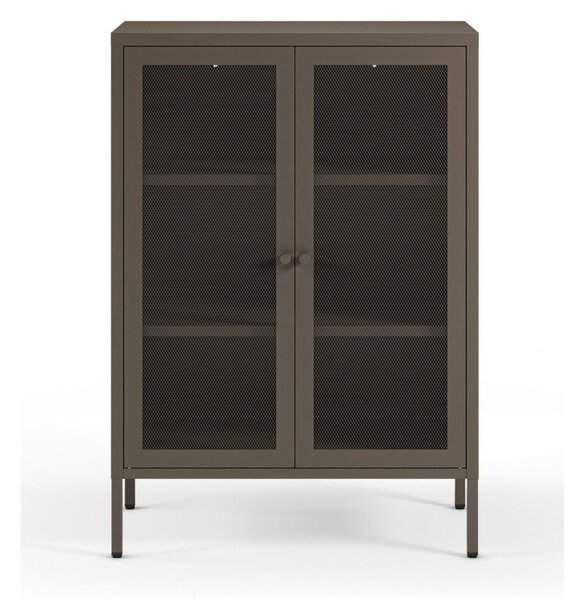 Сиво метално шкафче 70x100x40 cm Fayna – Marckeric