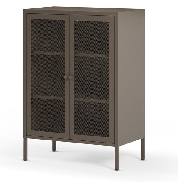 Сиво метално шкафче 70x100x40 cm Fayna – Marckeric