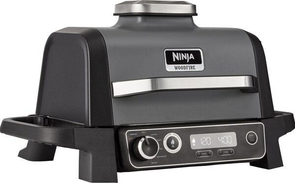 Електрическа скара Ninja OG701EU Woodfire, 2400W, сива