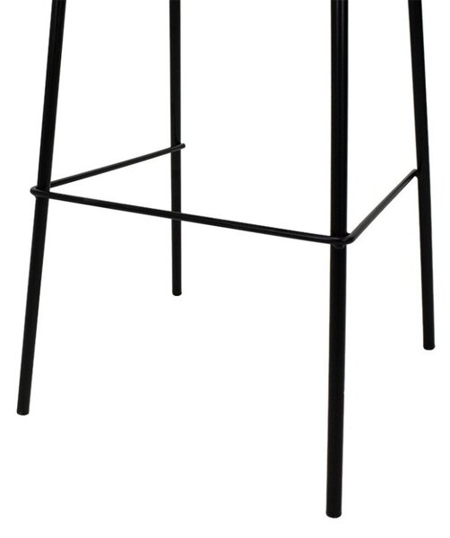 Бар стол Bella Черно-Сиво, 109 x 41 x 40 см