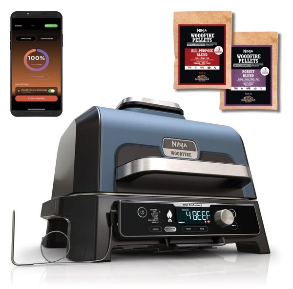 Електрическа скара Ninja OG901EU Woodfire Pro Connect XL, 1700W