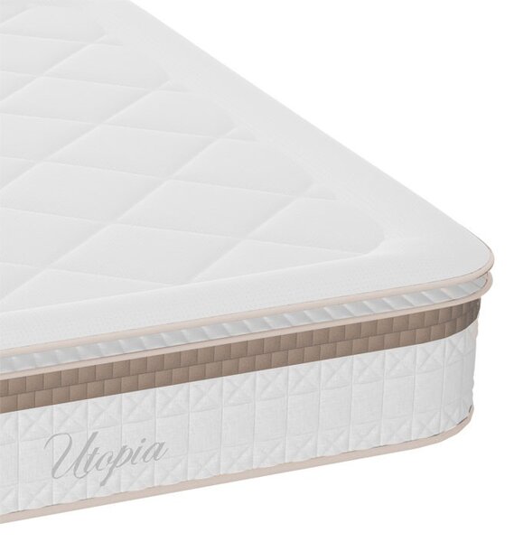 Матрак Utopia с джобни пружини с горен слой от алое вера 30 - 32см 140x200см