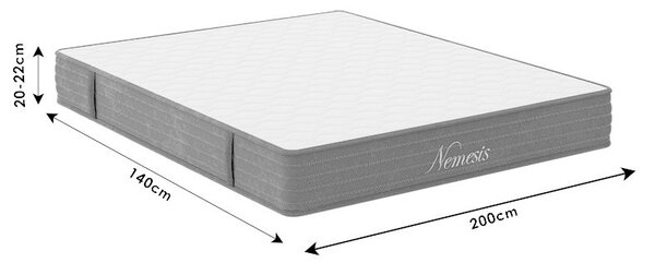 Матрак Nemesis с джобни пружини от двете страни 20 - 22см 140x200см