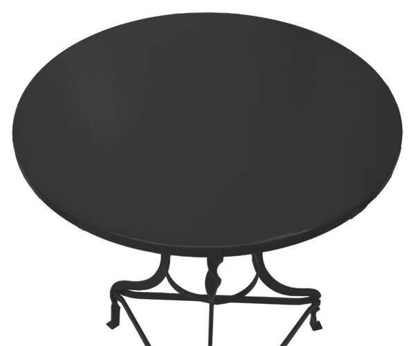 Маса Ноа черен метал D58x72см