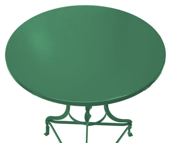 Маса Ноа зелена метална D58x72см