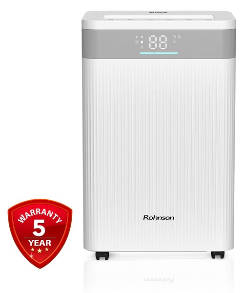Обезвлажнител за въздух Rohnson R-91620, 4.5 L, до 120 м2, бял
