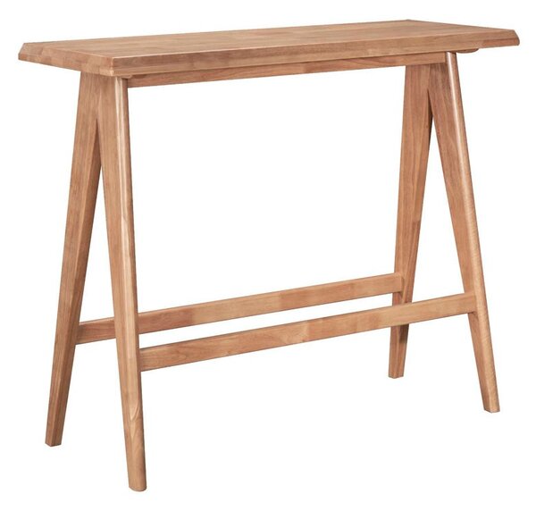 Бар маса Winslow от гума дърво, цвят орех 120x45x100см