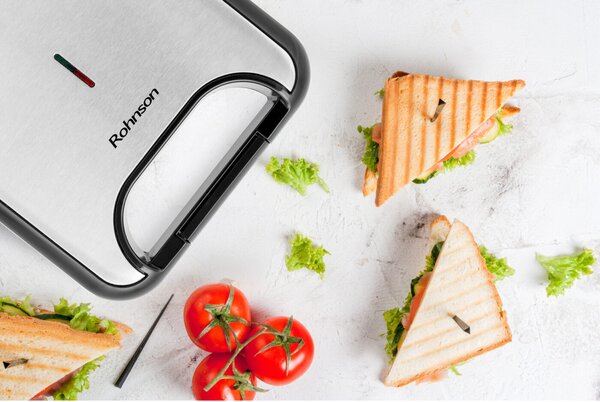 Сандвич тостер Rohnson R-2640, 800 W, черен