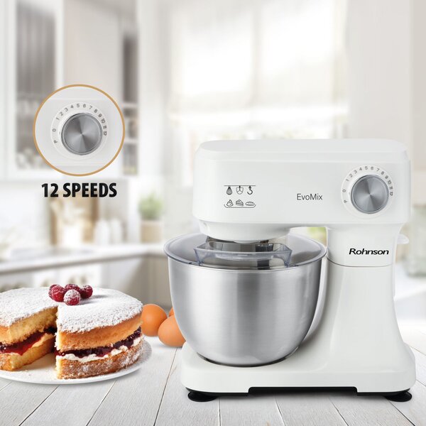 Миксер Rohnson R-5551, 750W, 12 степени, бял