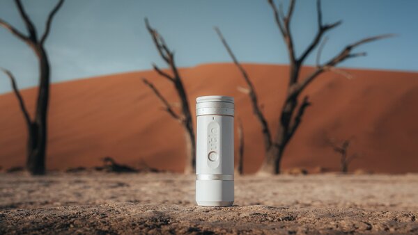 Преносима кафемелачка Outin Fino, Sandstone White