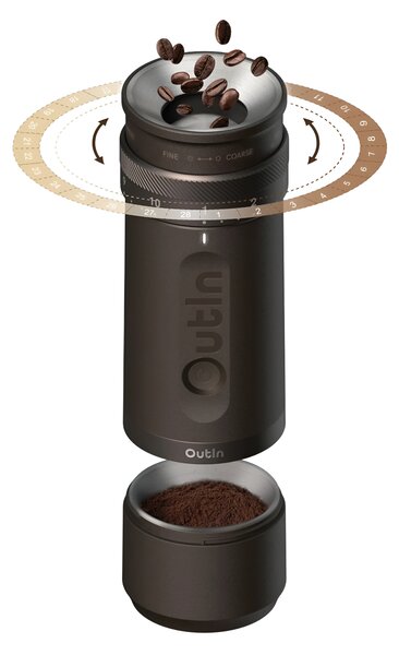Преносима кафемелачка Outin Fino, Tundra Brown