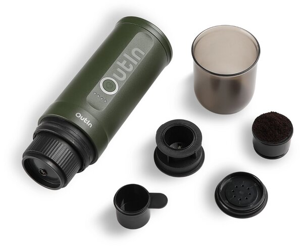 Преносима кафемашина Outin Nano, Forest Green + Калъф