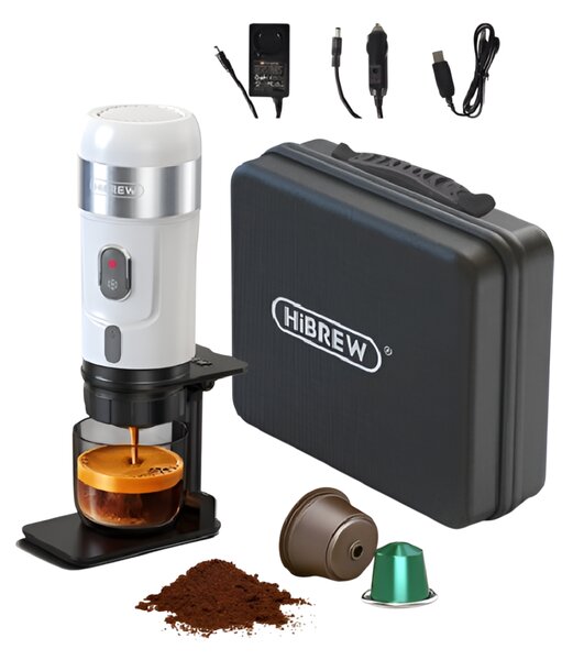 Преносима кафемашина HiBREW H4A – premium, 3 в 1, бяла