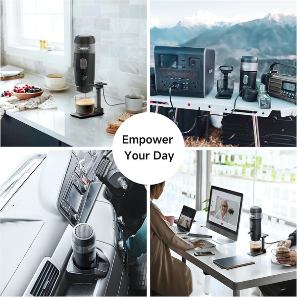 Преносима кафемашина HiBREW H4A – premium, 3 в 1, черна