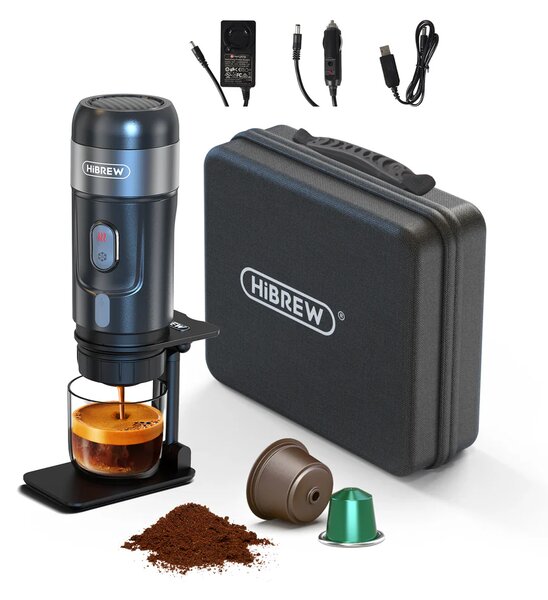 Преносима кафемашина HiBREW H4A – premium, 3 в 1, черна