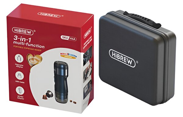 Преносима кафемашина HiBREW H4A – premium, 3 в 1, черна