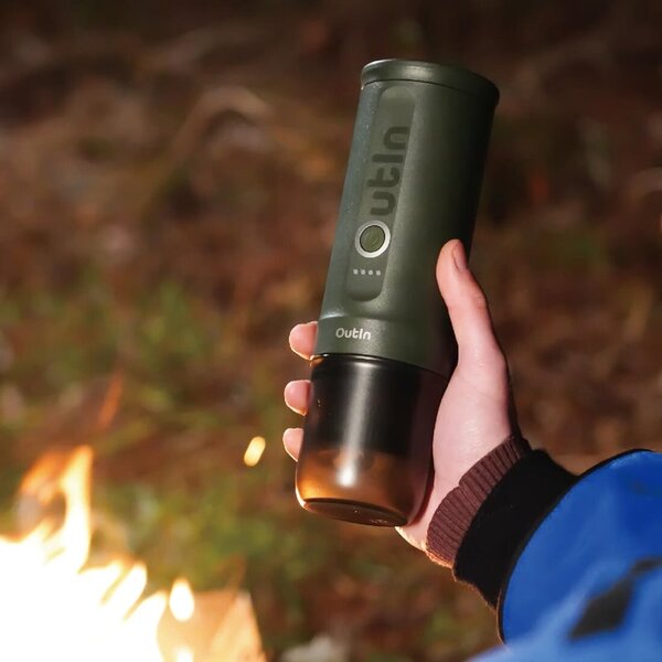 Преносима кафемашина Outin Nano, Forest Green + Калъф