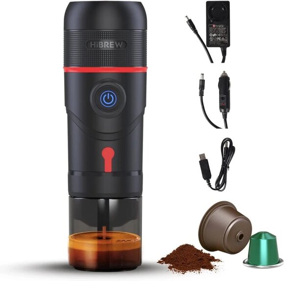 Преносима кафемашина HiBREW H4 Basic, 3 в 1, черна