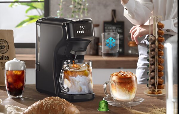 Мултифункционална кафемашина HiBREW H1B, 5 в 1, черна