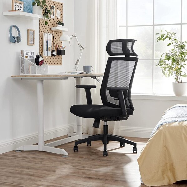 Стол за офис Songmics Черен 65x53x126 см