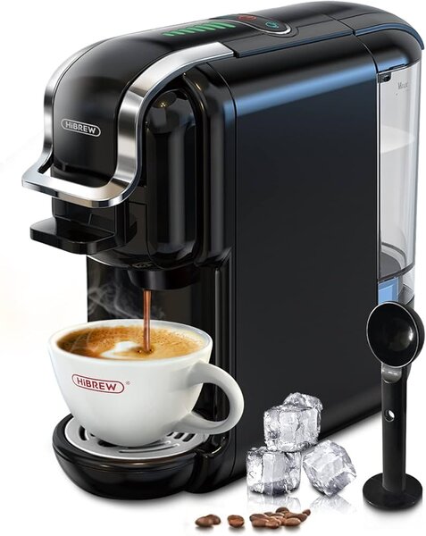 Мултифункционална кафемашина HiBREW H2B, 5 в 1, черна