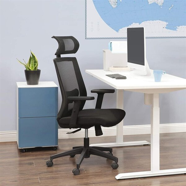 Стол за офис Songmics Черен 65x53x126 см