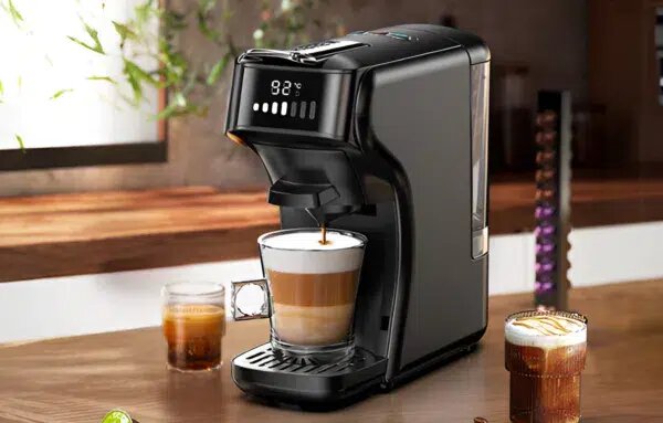 Мултифункционална кафемашина HiBREW H1B, 5 в 1, черна