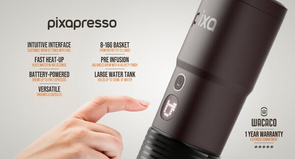 Преносима кафемашина Wacaco Pixapresso