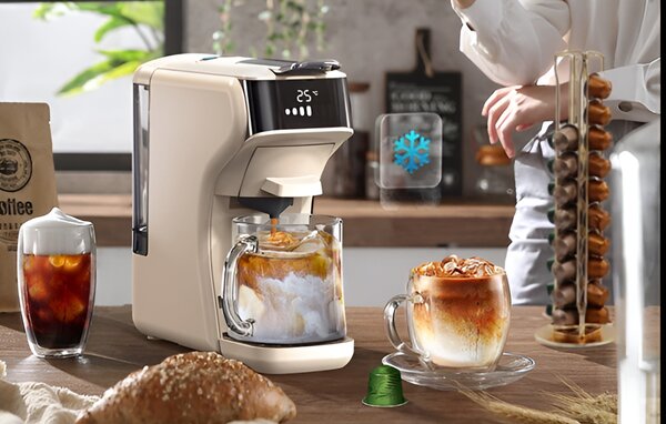 Мултифункционална кафемашина HiBREW H1B, 5в1, бежова