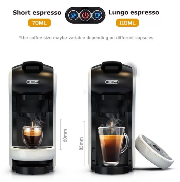 Мултифункционална кафемашина HiBREW H1A, 4 в 1, бяла