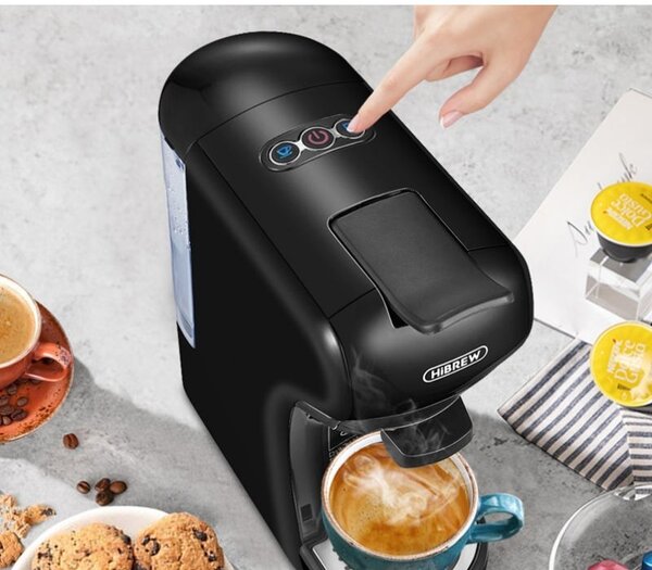 Мултифункционална кафемашина HiBREW H1A, 4 в 1, черна