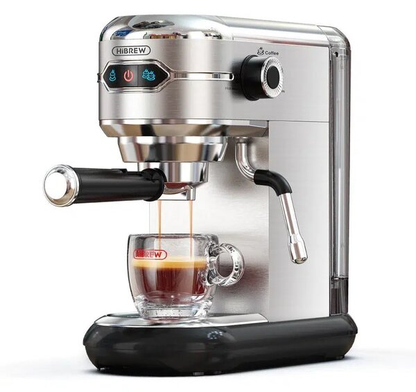 Кафемашина с мляно кафе HiBrew H11, 20 бара, сива
