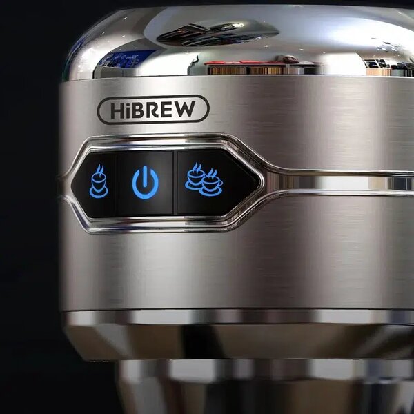 Кафемашина с мляно кафе HiBrew H11, 20 бара, сива