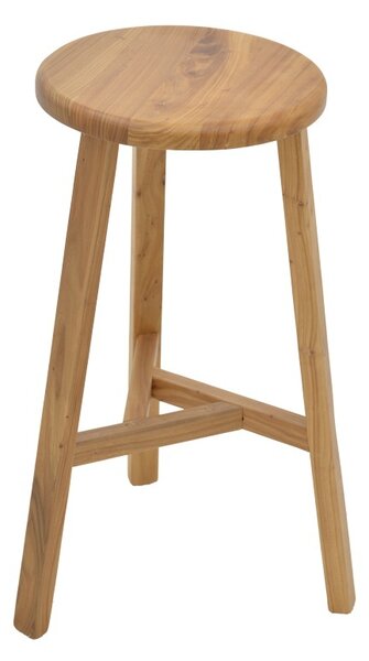Бар стол Fabrio дърво от бряст, естествен цвят 38x38x71 cm