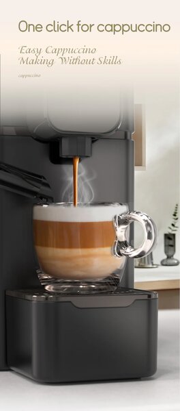 Кафемашина за еспресо HiBrew H15, черна