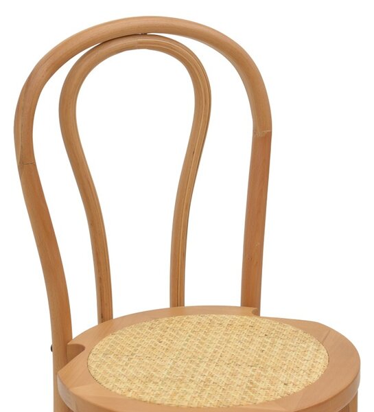Бар стол Thonet от естествена букова дървесина 41x50x105 cm