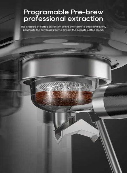 Кафемашина за еспресо HiBrew H10B, 20 бара, сива