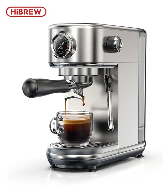 Кафемашина за еспресо HiBrew H10B, 20 бара, сива