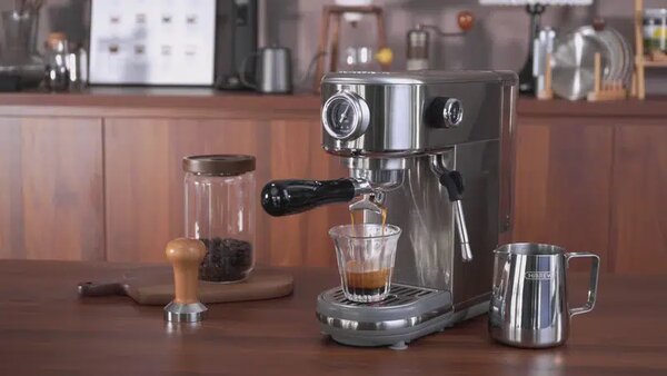 Кафемашина за еспресо HiBrew H10B, 20 бара, сива