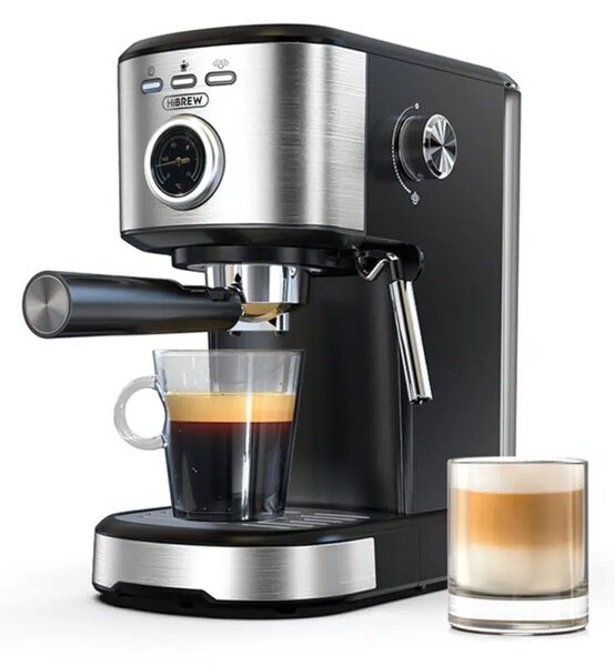 Кафемашина за еспресо HiBrew H5A, черна