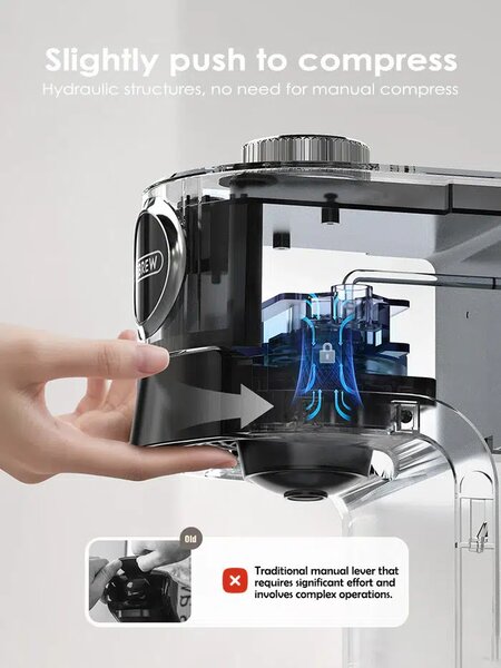 Мултикапсулна кафемашина HiBREW H3C, 3 в 1, черна
