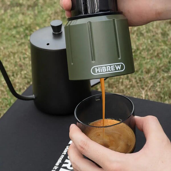 Преносима кафемашина HiBrew H4D, 2 в 1, зелена