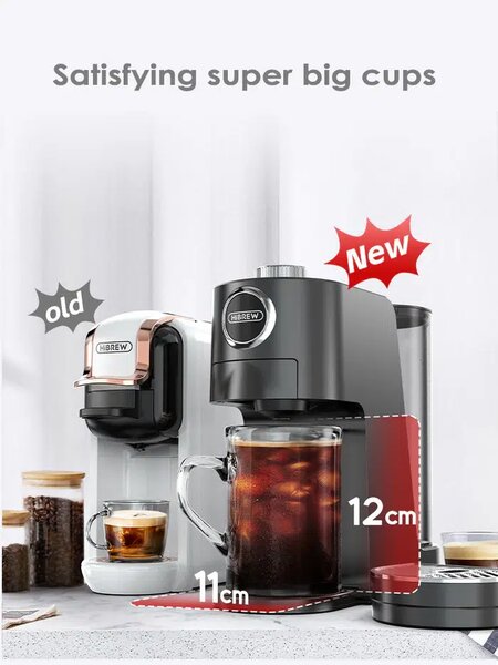 Мултикапсулна кафемашина HiBREW H3C, 3 в 1, черна