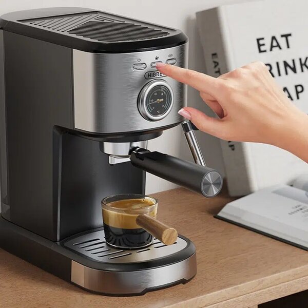Кафемашина за еспресо HiBrew H5A, черна