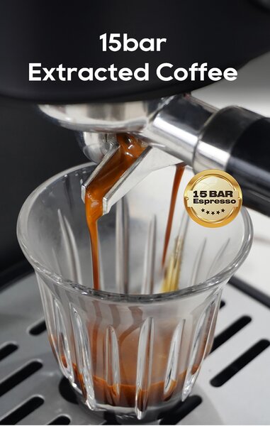 Кафемашина за еспресо HiBrew H5A, черна