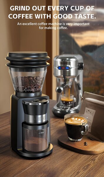 Електрическа кафемелачка с 31 степени на смилане HiBREW Grinder G3