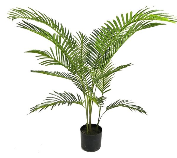Декоративно растение Areca I в зелена пластмасова саксия PP PP H120 cm