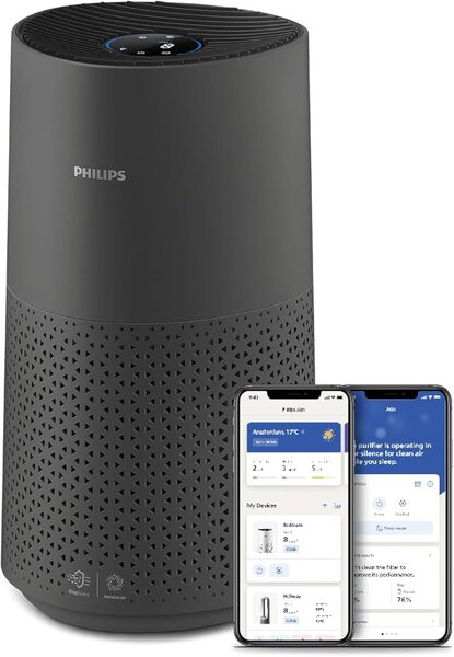 Въздухопречиствател Philips AC1715/11, до 78 м2, черен