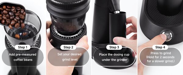 Електрическа кафемелачка HiBREW Grinder G5, за еспресо и турско кафе